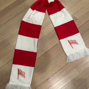 Cracovia Soccer Scarf- Autographed Striped Scarf